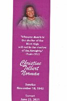 Memorial Bookmark